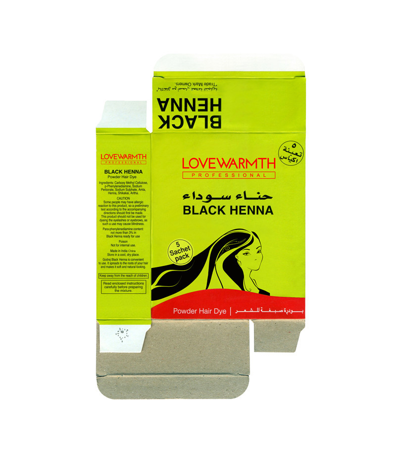 GMPC Henna χρώματος 5 λεπτών μόνιμο μαύρο πετρέλαιο